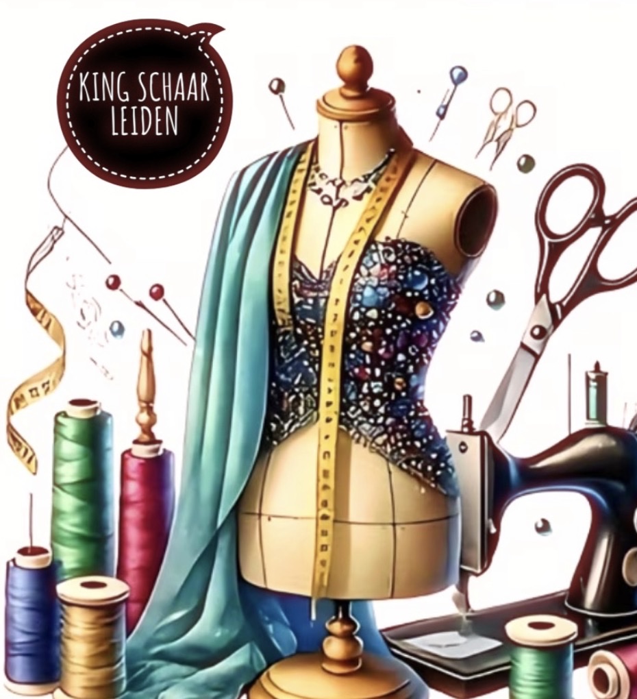 Illustratie van een kleermakersatelier